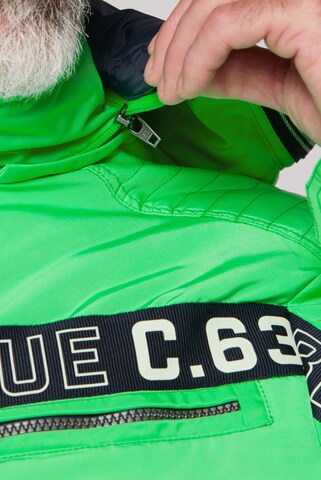 CAMP DAVID Jacke mit Biker-Elementen und Logo-Tapes in Grün
