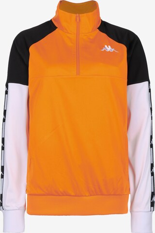 KAPPA Sweatshirt 'Authentic La Baswer' in Orange: front