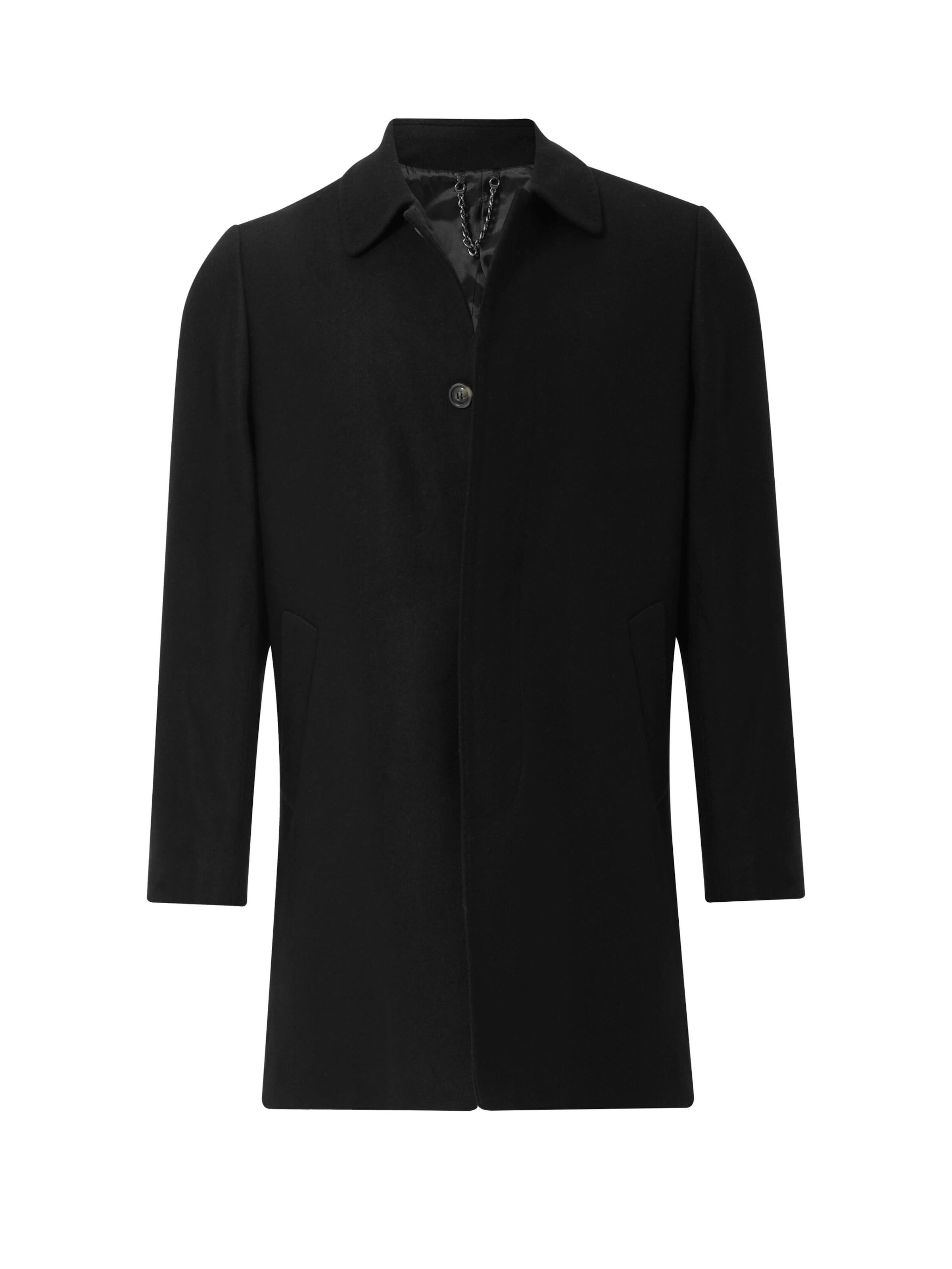 Manteau d’hiver Ron Tomson en noir : devant