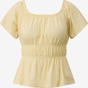 QS Shirt in Gelb: Vorderseite