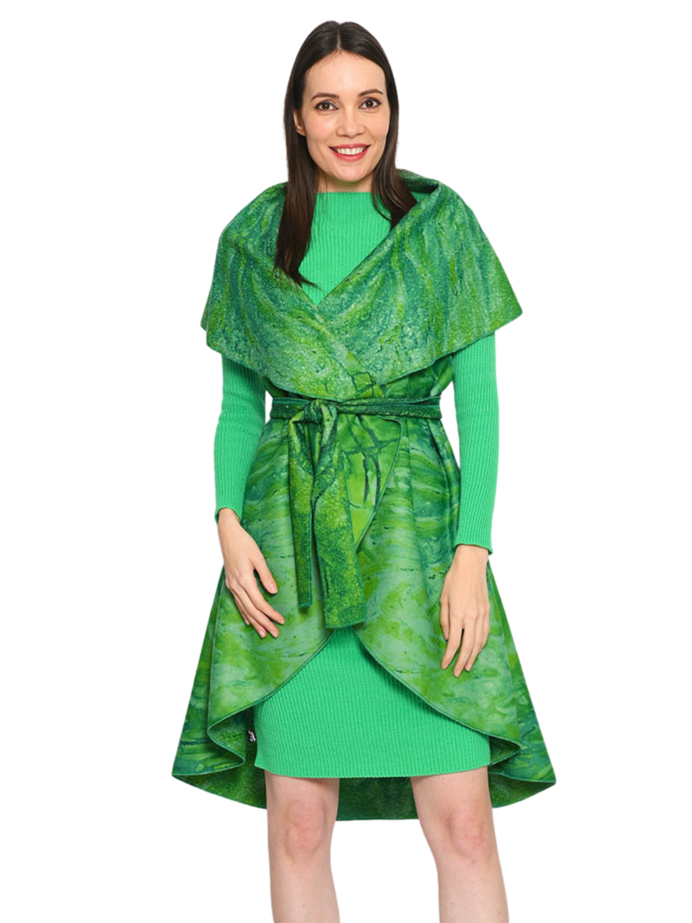 Csillag Zsuzsi - Chaleco 'Dina' en verde