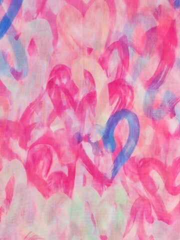 styleBREAKER Schlauchschal 'Loop mit Brushstroke Herz Muster'‌‌‌‌‌‌‌‌‌‌ in Pink