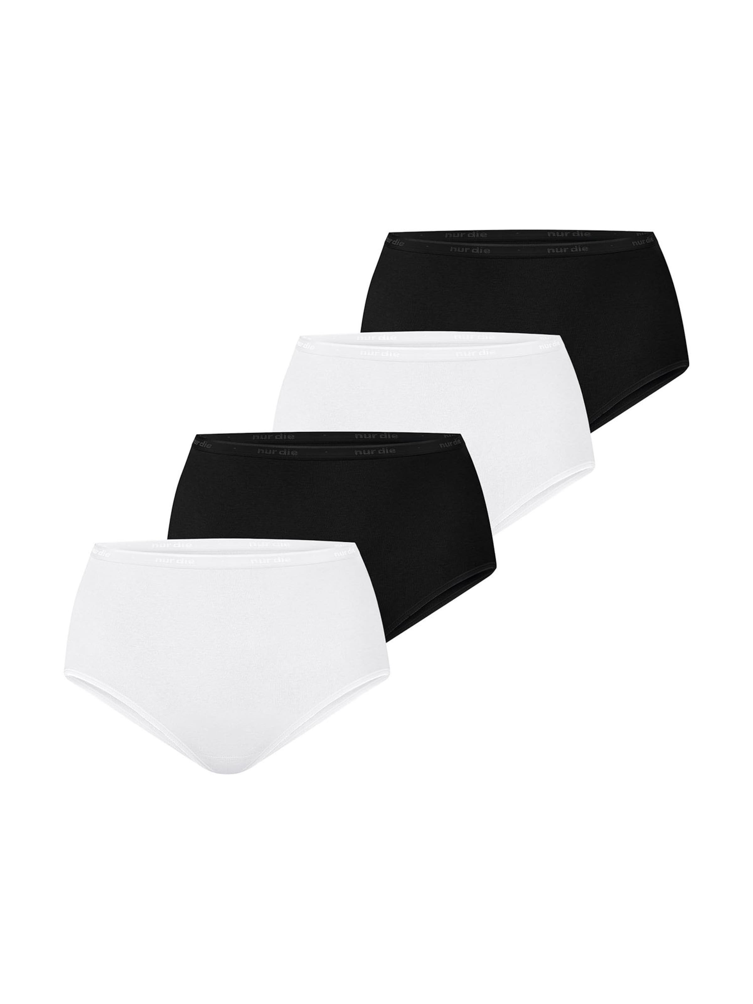 Slip ' Bio-Baumwolle ' Nur Die en noir : devant