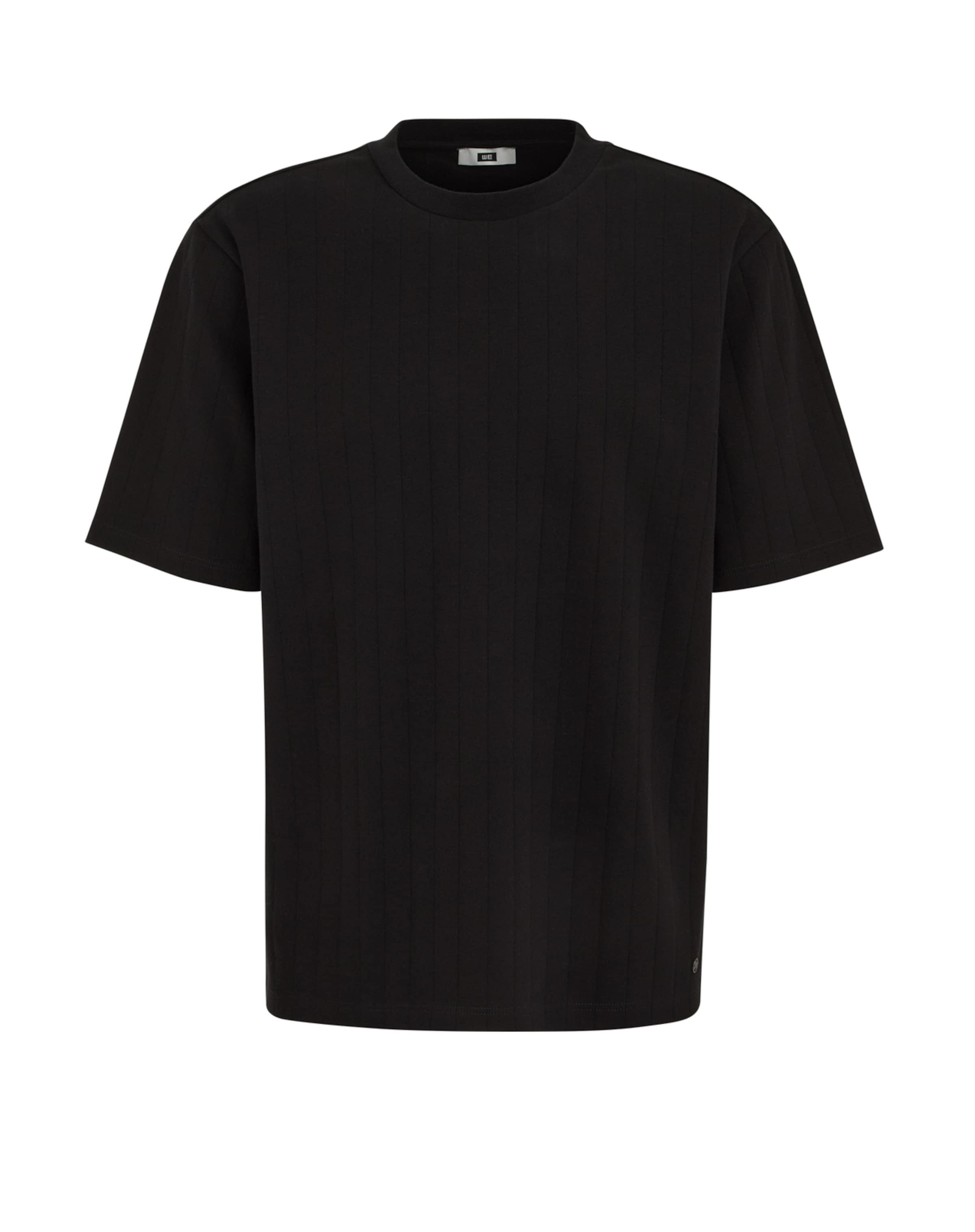 WE Fashion Shirt in Zwart: voorkant