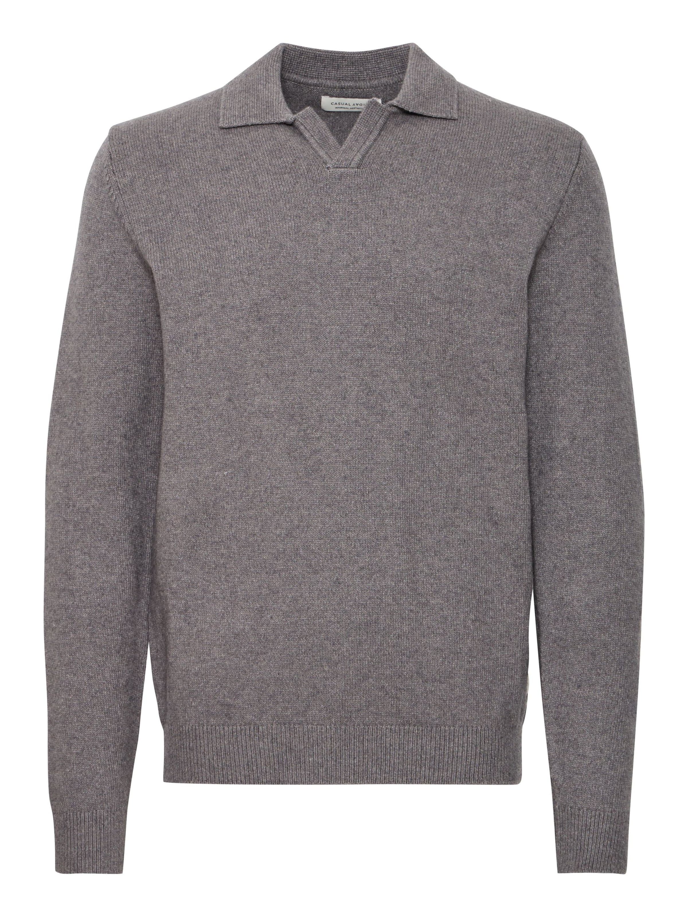 Casual Friday Trui 'Karl' in Grijs: voorkant