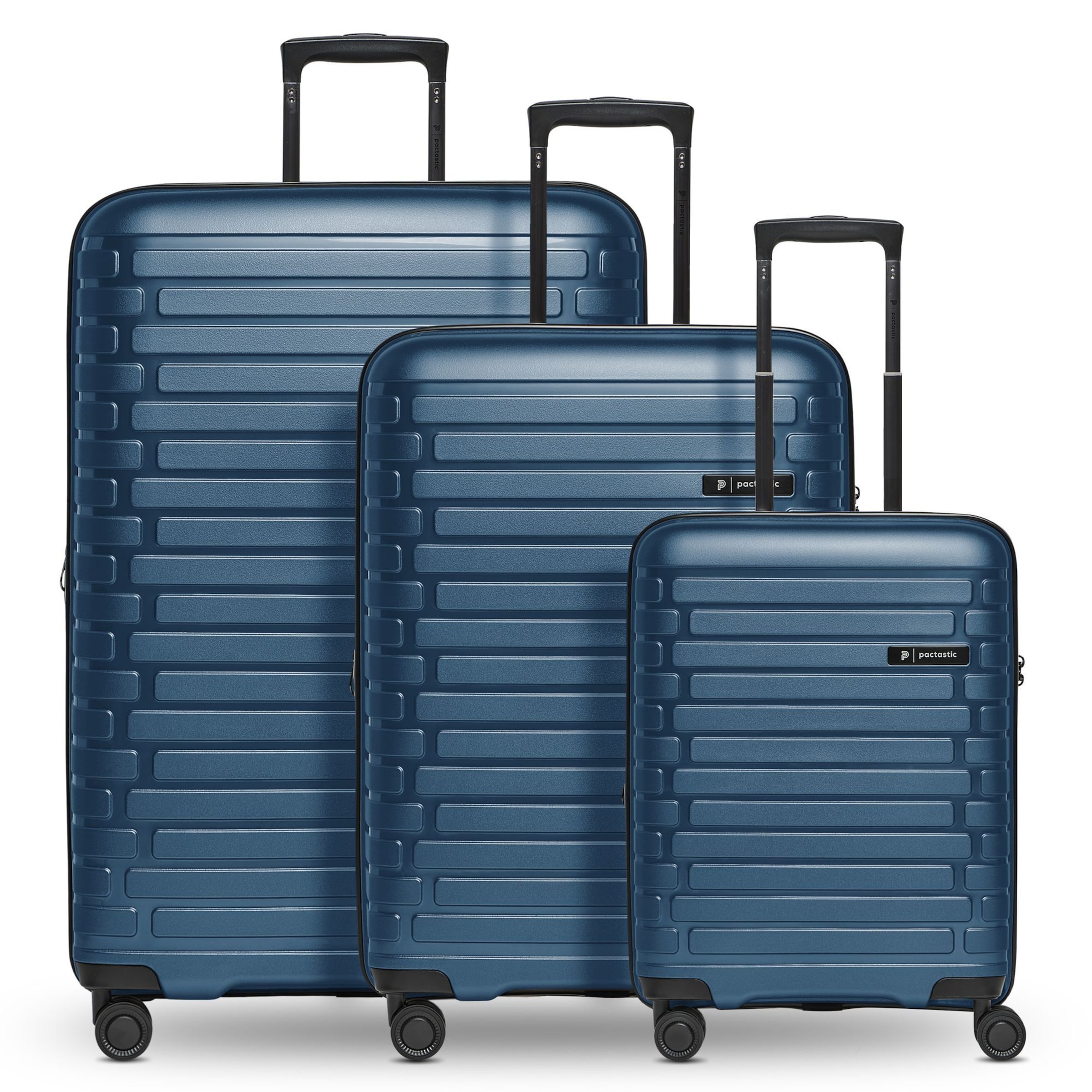 Pactastic Suitcase set in Blue: front