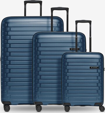 Pactastic Kofferset in Blau: Vorderseite