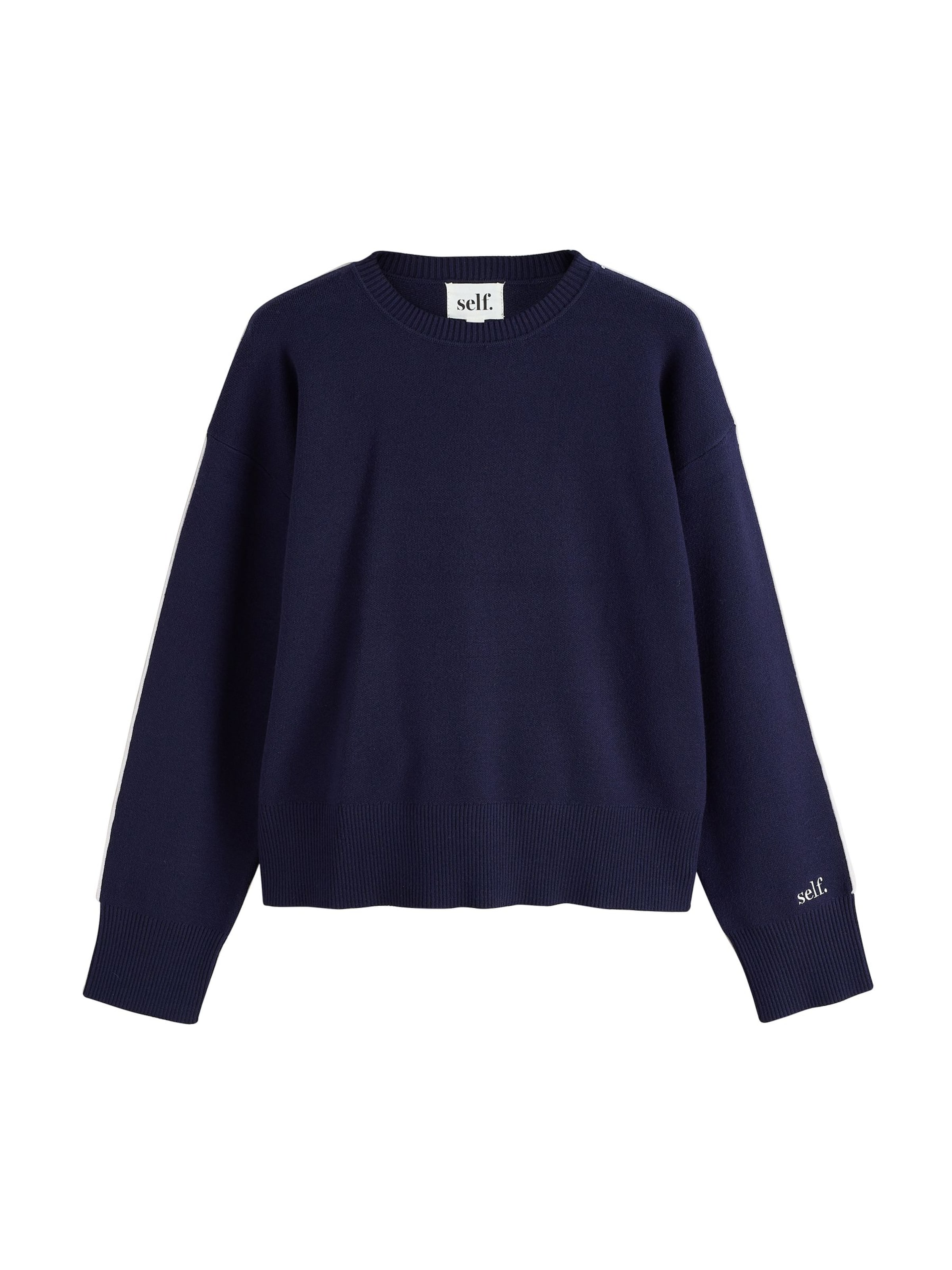 self. Sweater in Blue: front