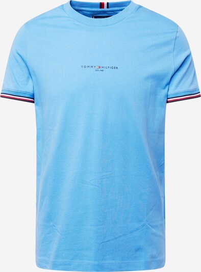 Tricou TOMMY HILFIGER pe albastru deschis / albastru închis / roșu / alb, Vizualizare produs