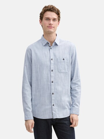 TOM TAILOR Regular fit Button Up Shirt in White: front