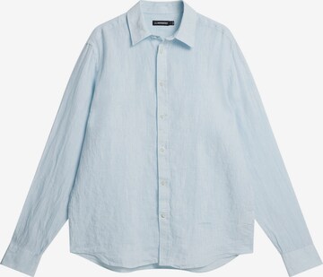 J.Lindeberg Regular fit Button Up Shirt in Blue: front