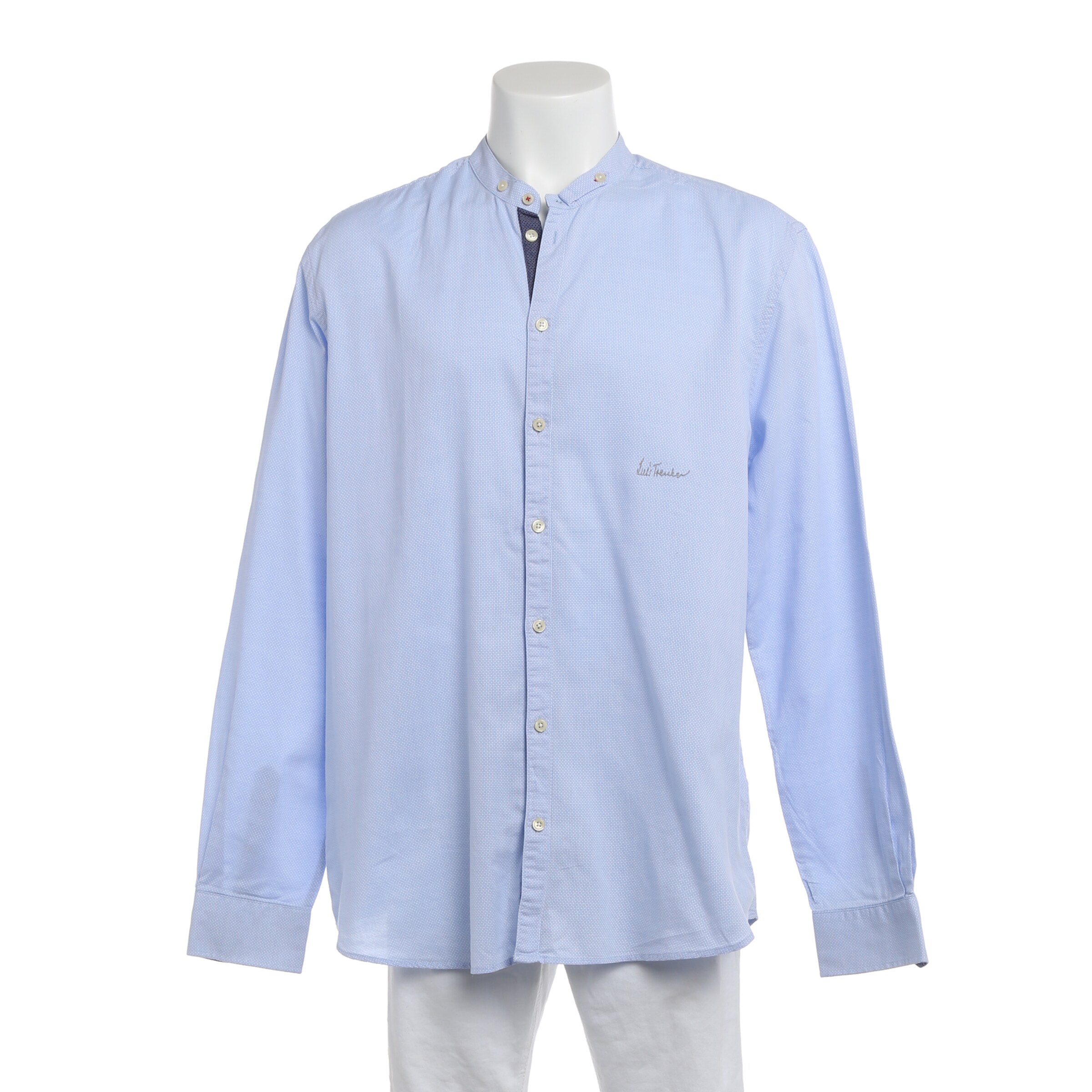 Luis Trenker Freizeithemd / Shirt / Polohemd langarm in XXL in hellblau, Produktansicht