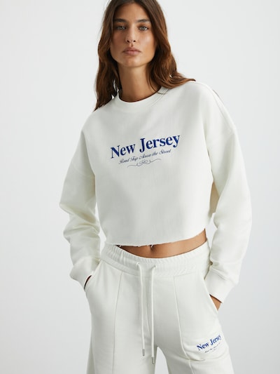 Grimelange Sweatshirt in hellbeige / blau, Produktansicht