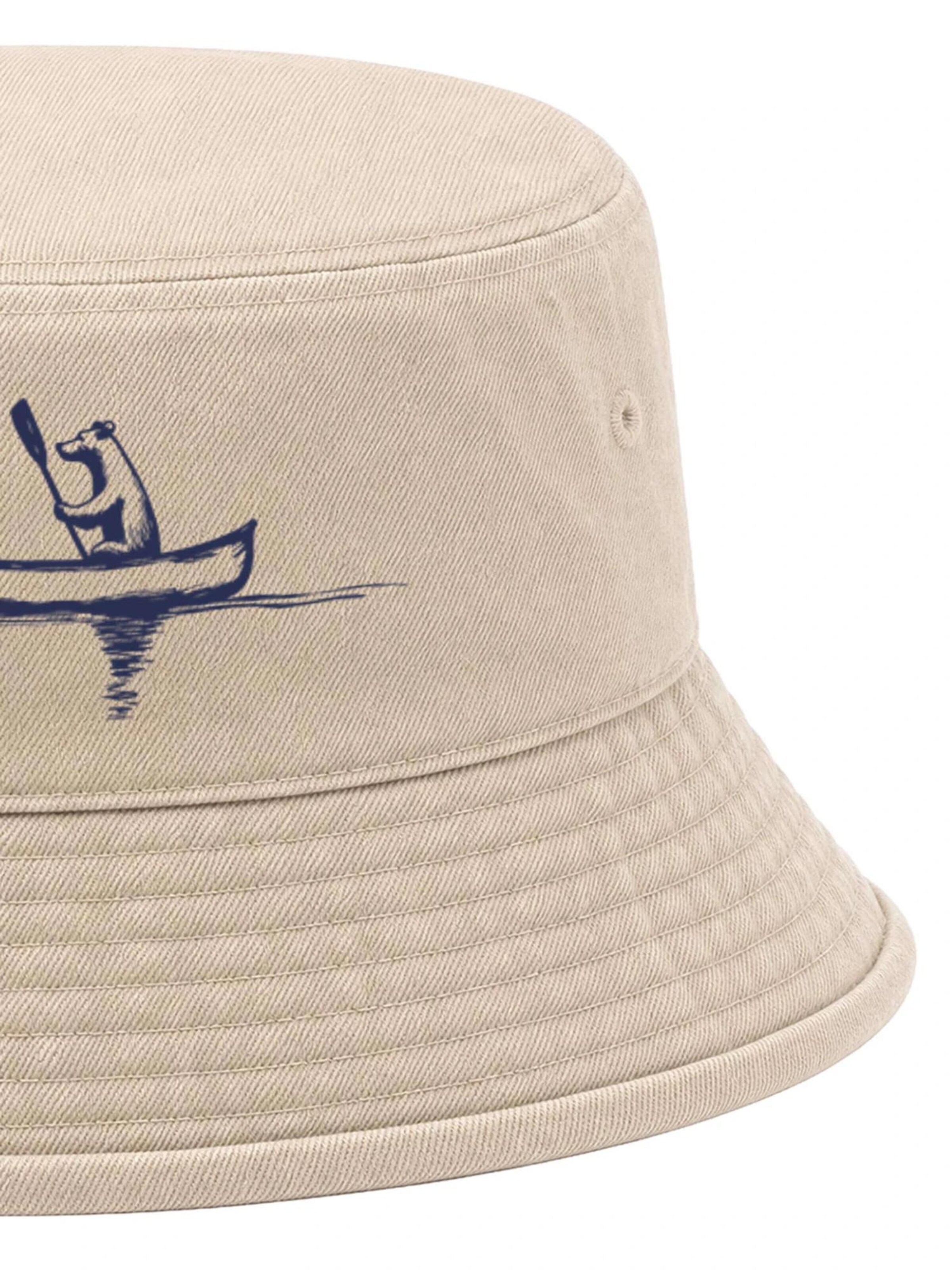 Neverless Hat 'Bär Kanu' in Beige