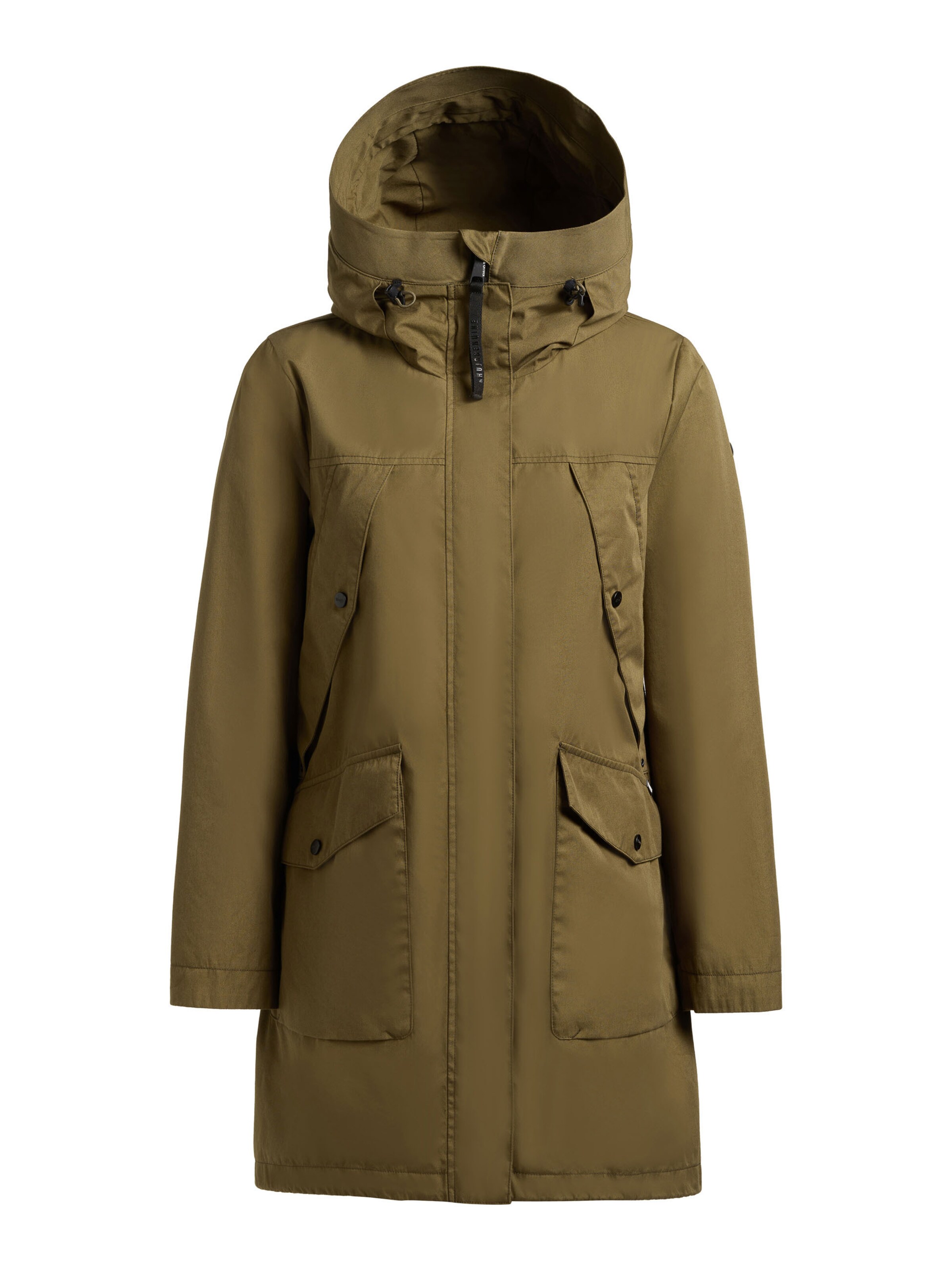 khujo Between-seasons coat 'Agev' in Green: front