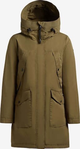 khujo Between-seasons coat 'Agev' in Green: front