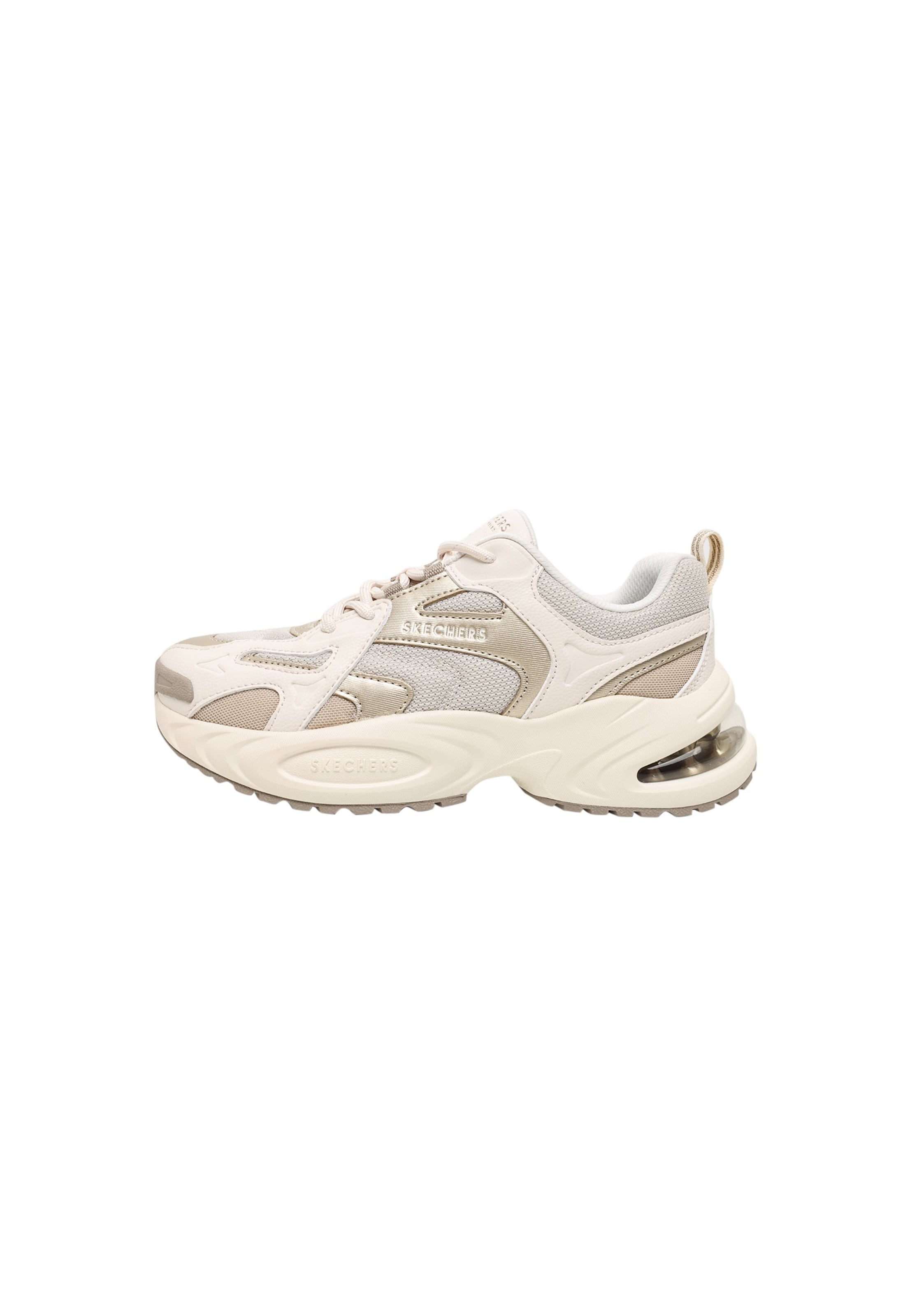 SKECHERS Låg sneaker 'UNO RYZE - SCALE ABOVE' i beige: framsida