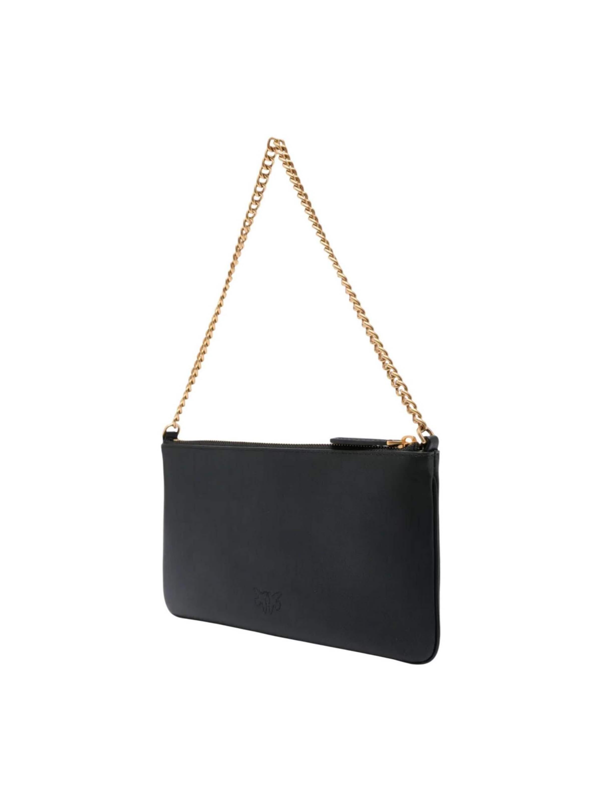 PINKO - Cartera 'NEW HORIZONTAL FLAT VITELLO SE 107669 A0F1' en negro