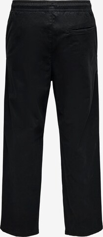 Only & Sons Loosefit Hose 'Sinus' in Schwarz