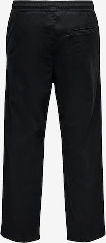 Loosefit Pantaloni 'Sinus' di Only & Sons in nero