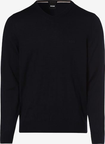 BOSS Black Sweater 'Baram-L' in Blue: front