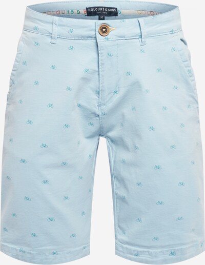 COLOURS & SONS Shorts 'CHANNING' in hellblau / grün, Produktansicht