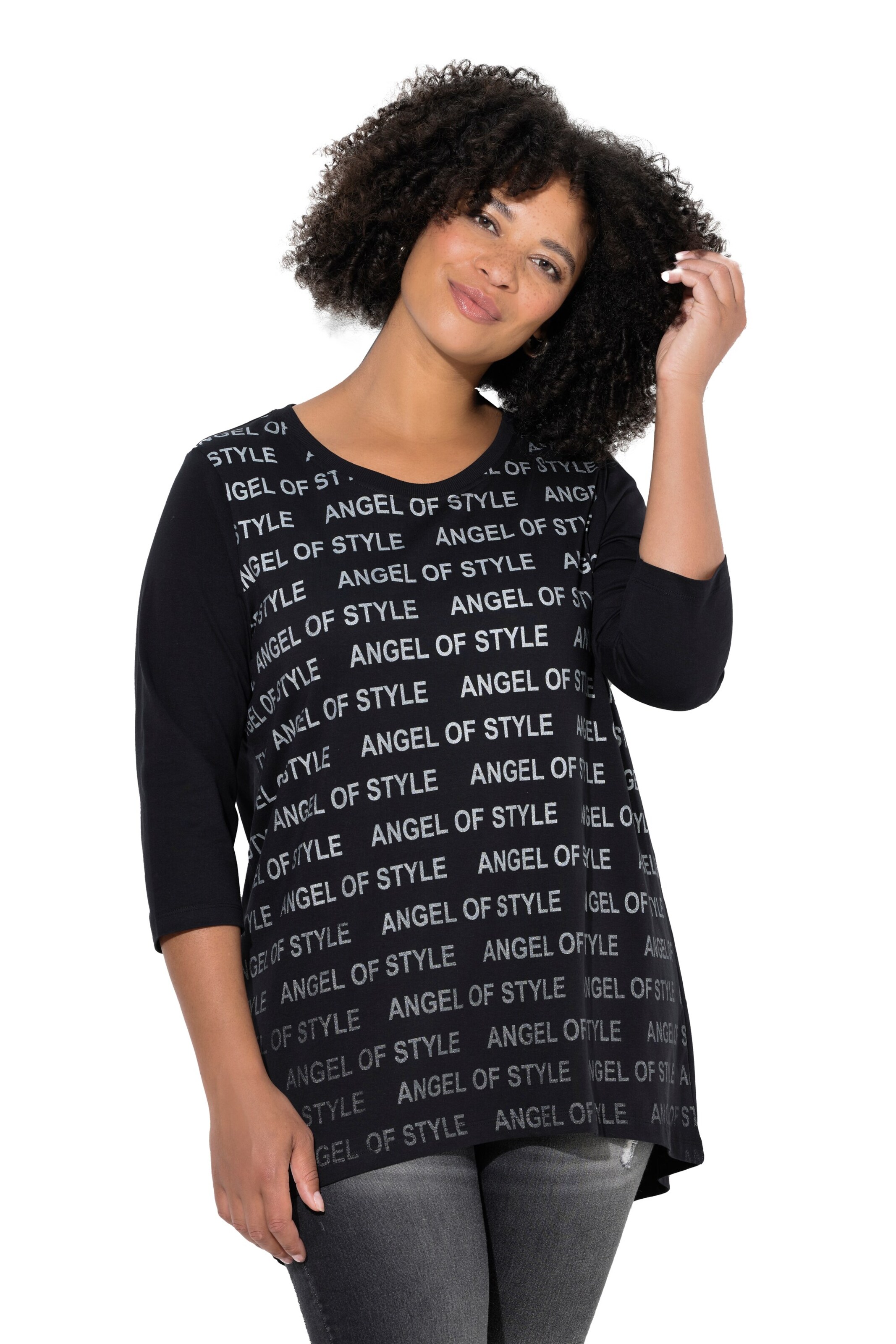 Angel of Style Shirt in Black: front