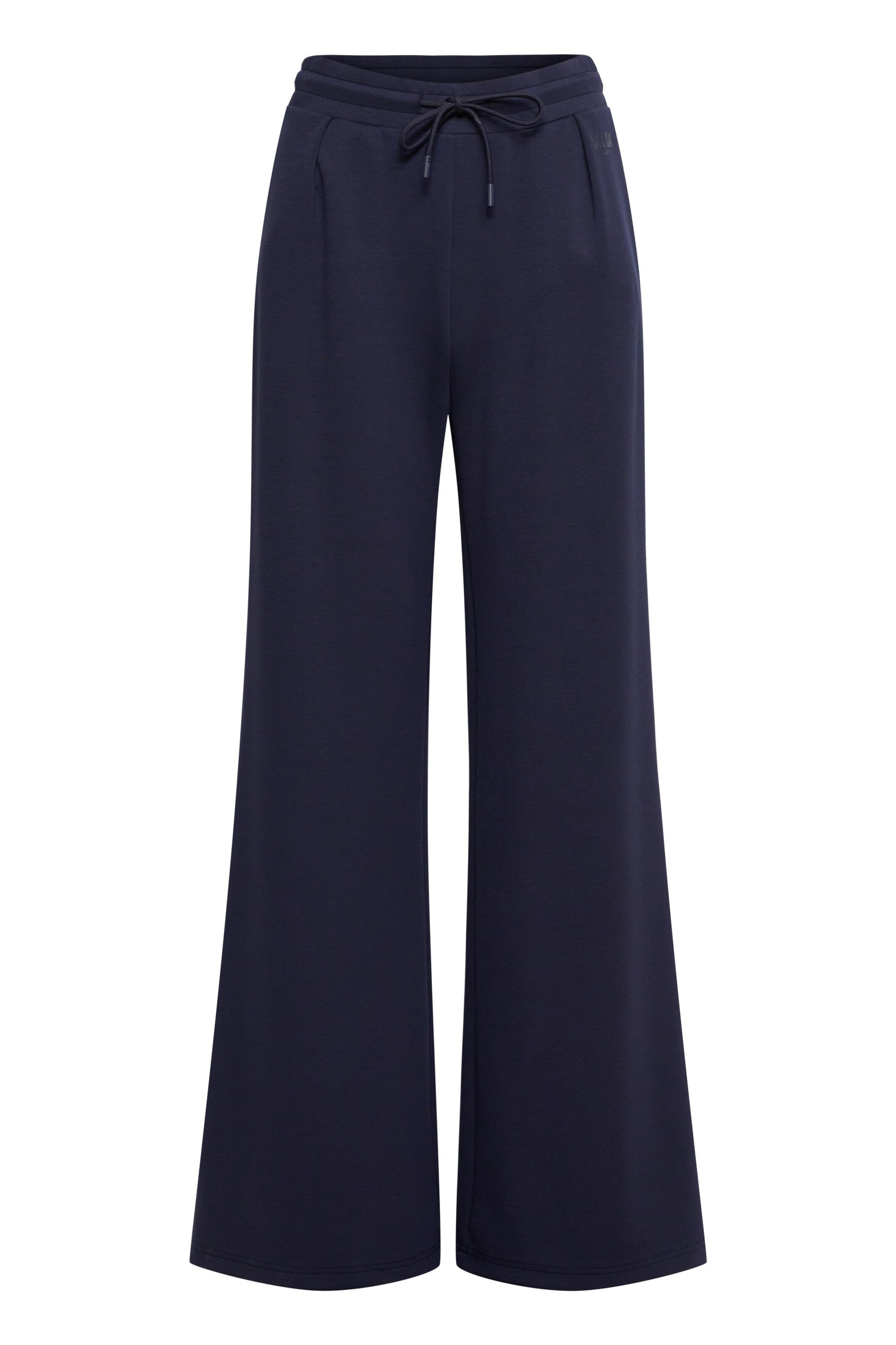 Salsa Jeans Bandplooibroek in 38 in de kleur Navy, Productweergave