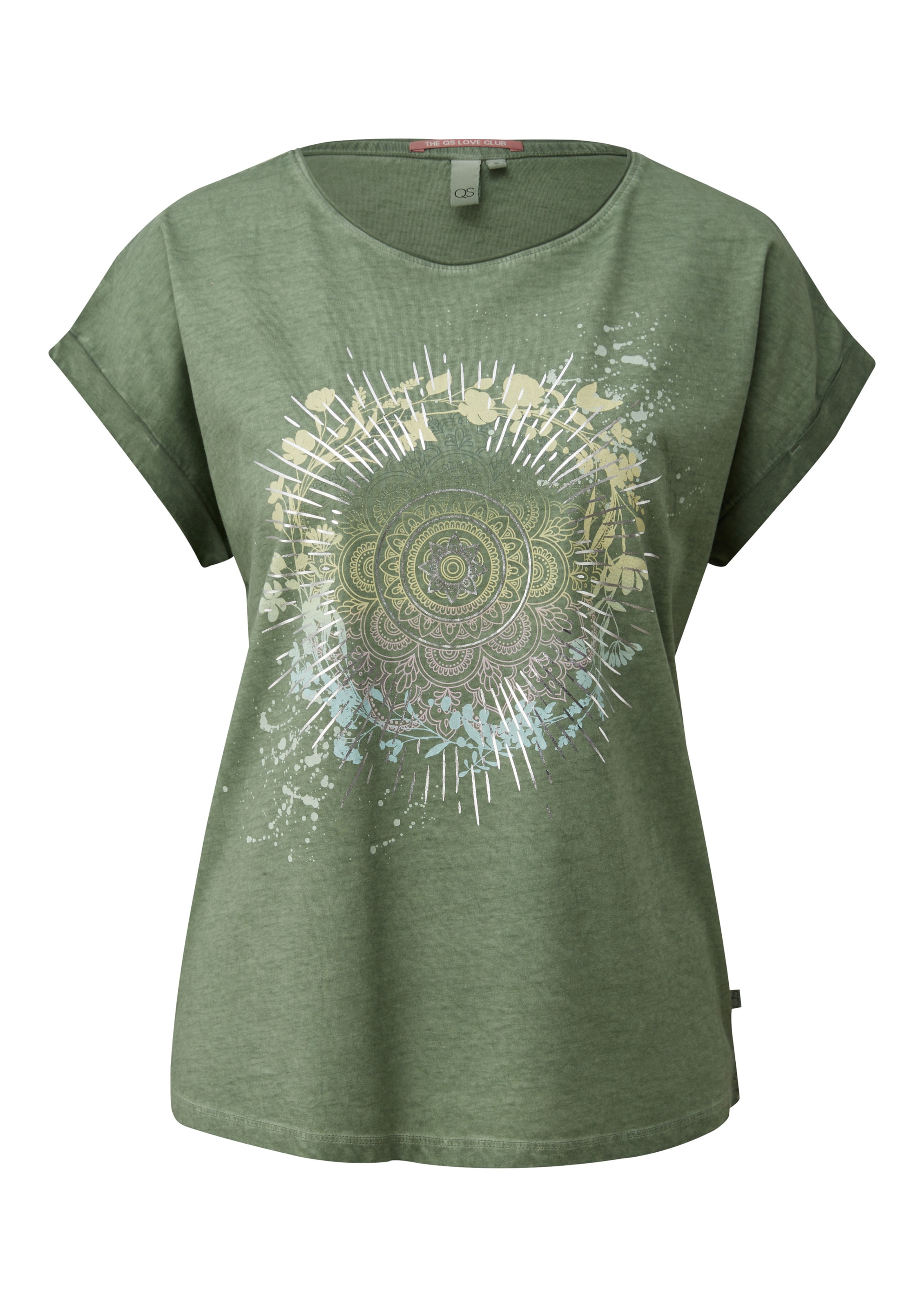 T-shirt QS en vert : devant