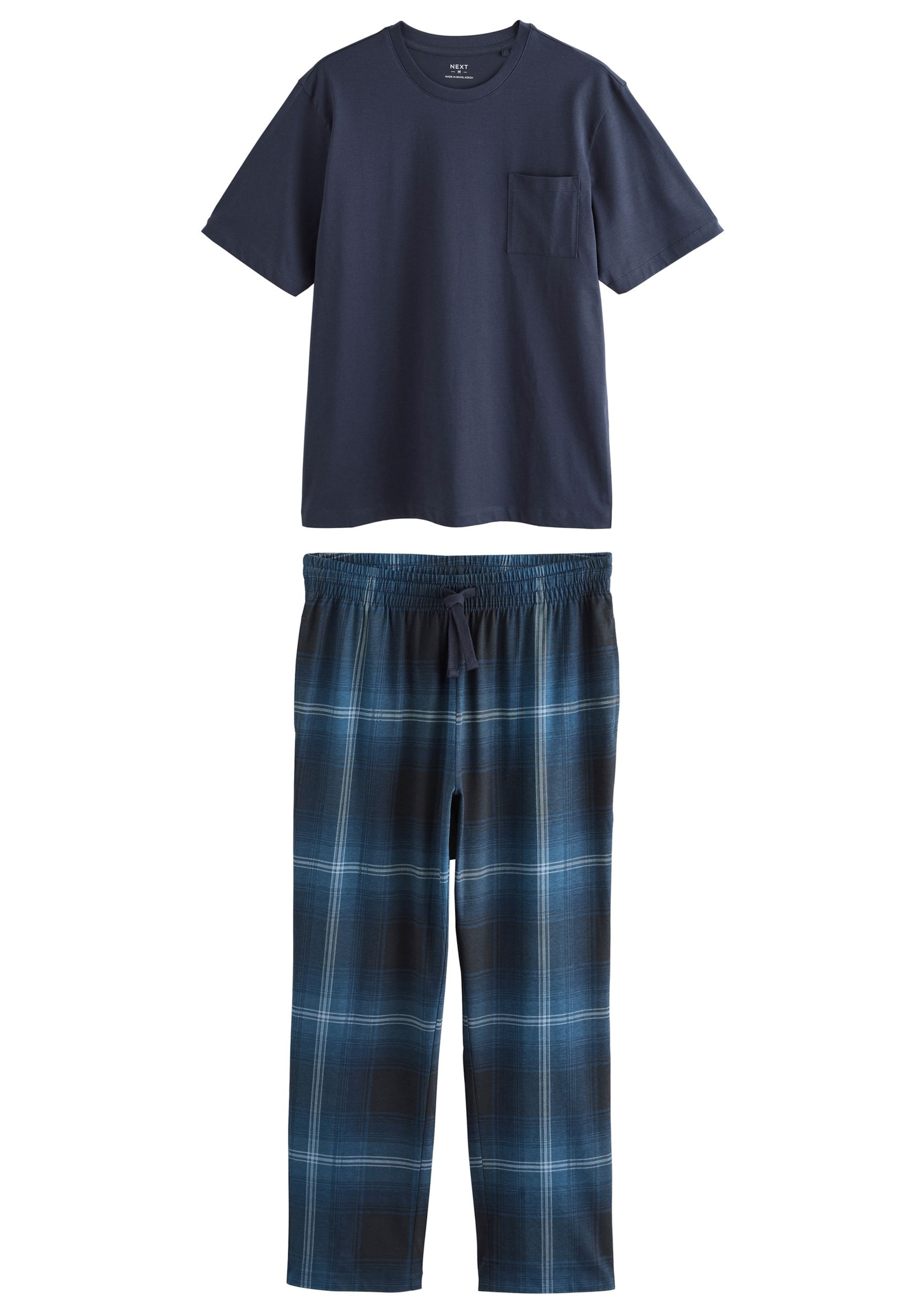 Next Piżama długa w kolorze niebieski: przód