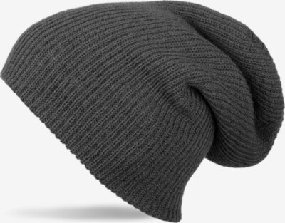 styleBREAKER Beanie 'Feinstrick Beanie Mütze doppelt gestrickt' in 56-61 in Dark grey, Item view