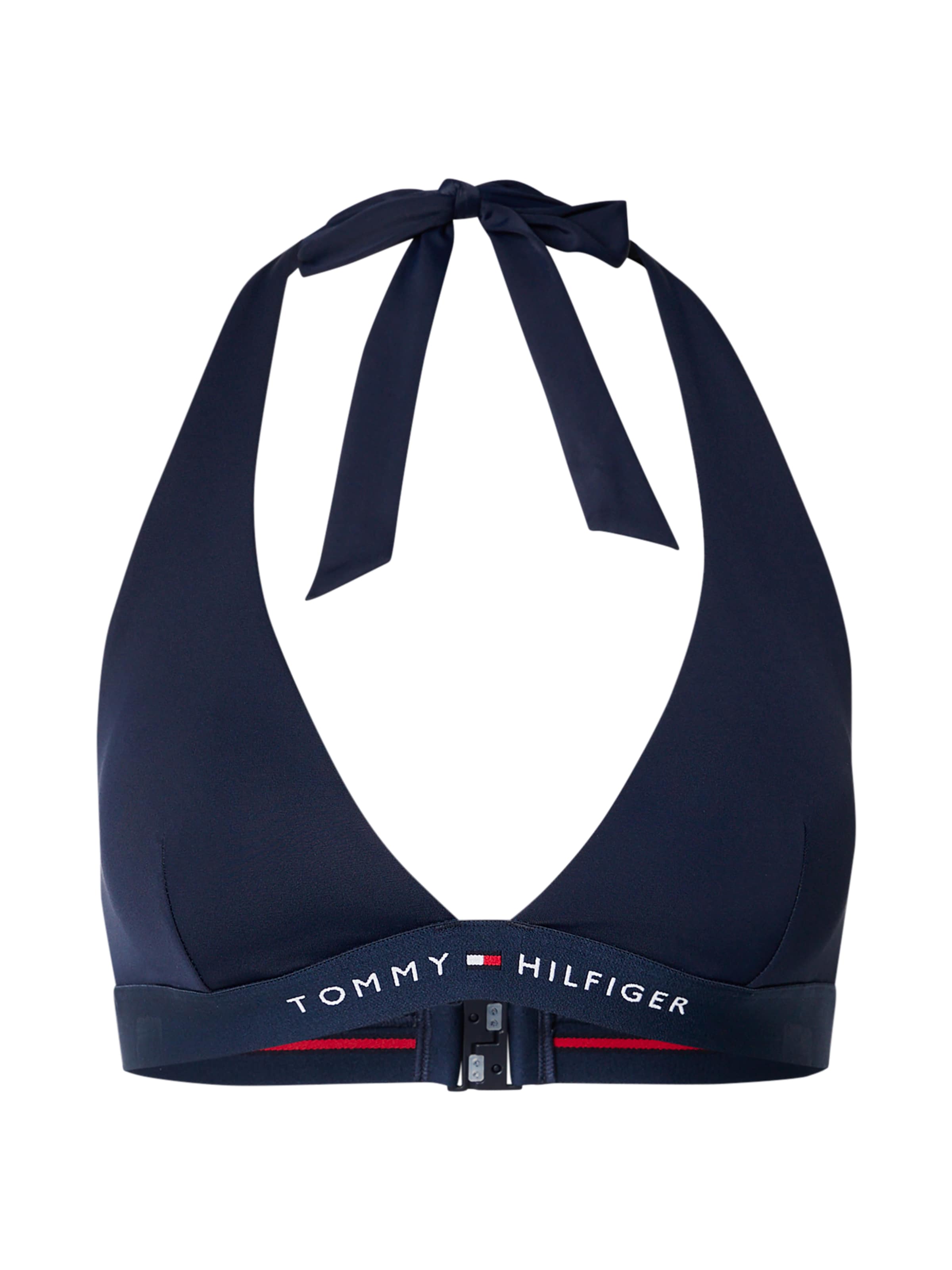Tommy Hilfiger Underwear Треугольник Верх бикини в Синий: спереди