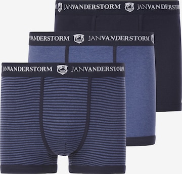 Jan Vanderstorm Boxershorts ' Jasiel ' in Blauw: voorkant