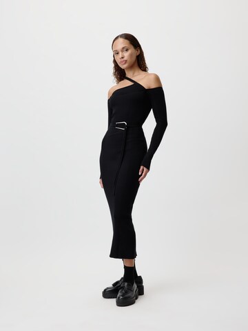 Rochie tricotat 'Rosa' de la LeGer by Lena Gercke pe negru