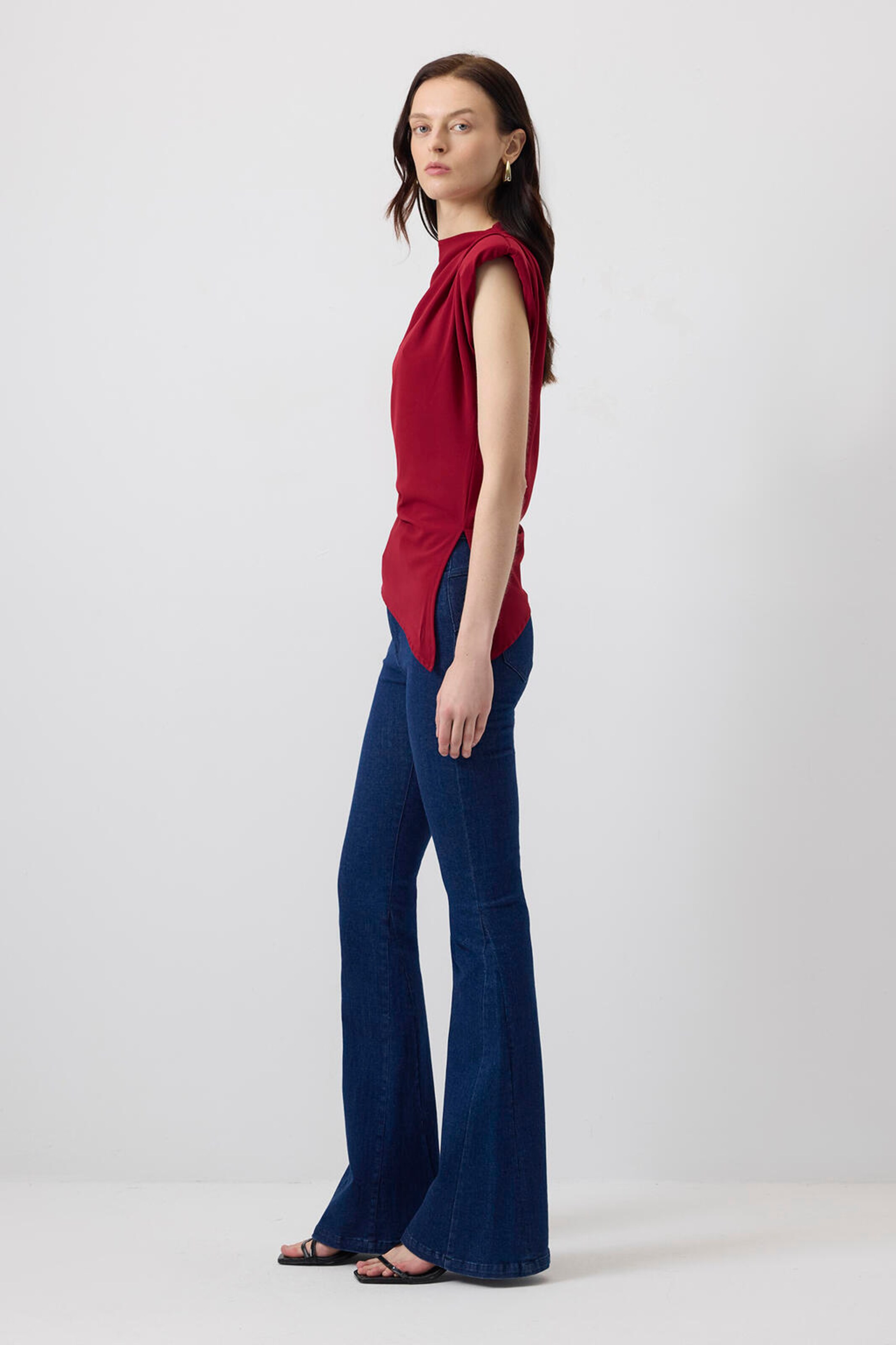 Touche Prive Blouse in Red