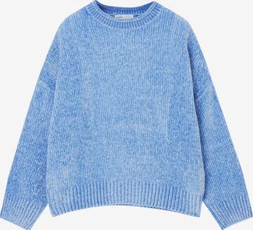 Pull-over Pull&Bear en bleu : devant