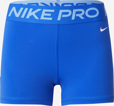 NIKE Pantalon de sport en bleu roi / bleu clair / blanc, Vue avec produit