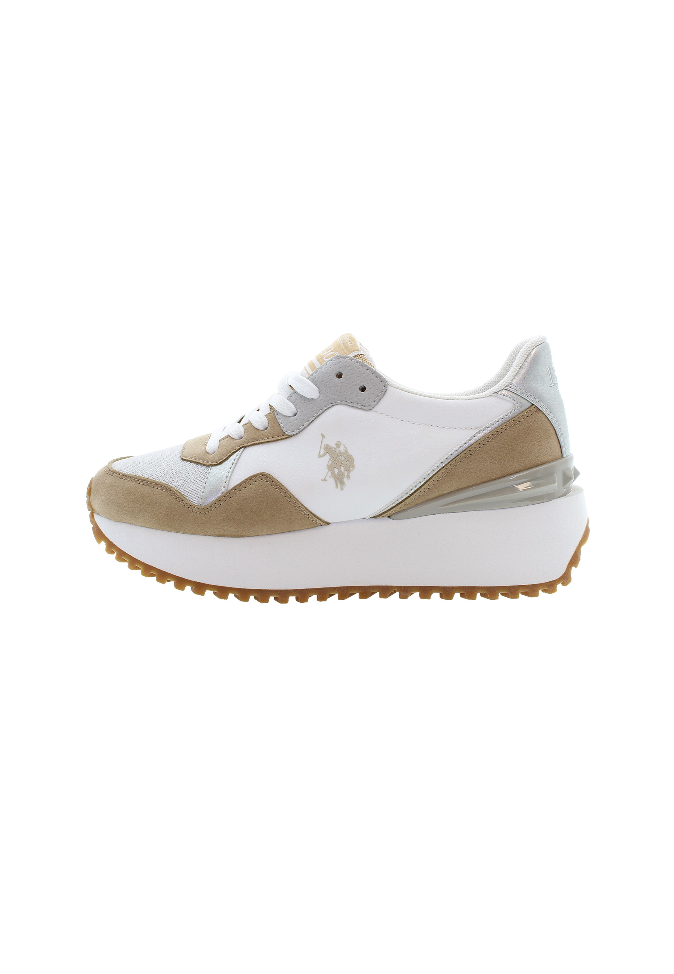 U.S. POLO ASSN. Sneakers laag 'Bayle' in Wit: voorkant
