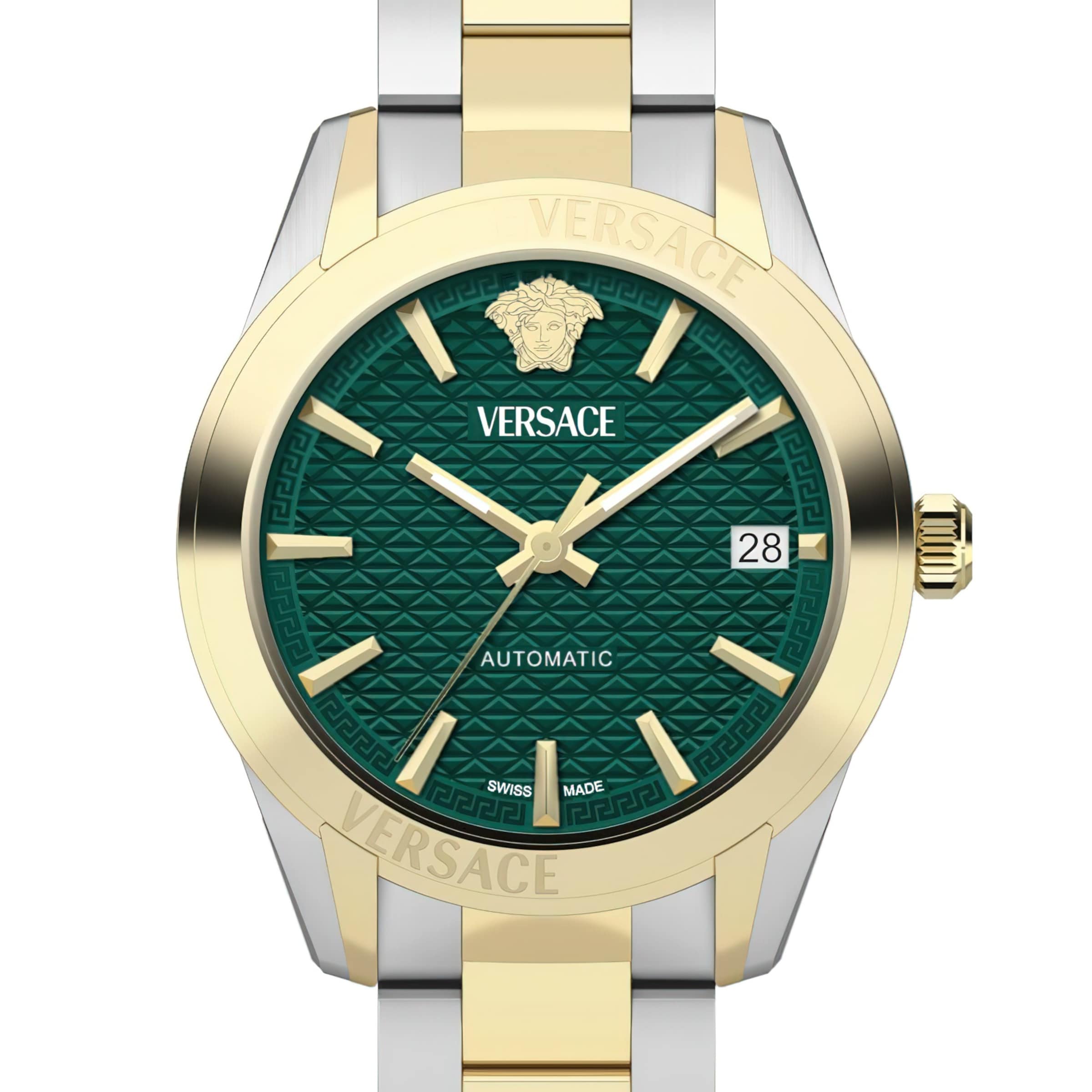 VERSACE Analoog horloge 'Greca Classic' in Goud