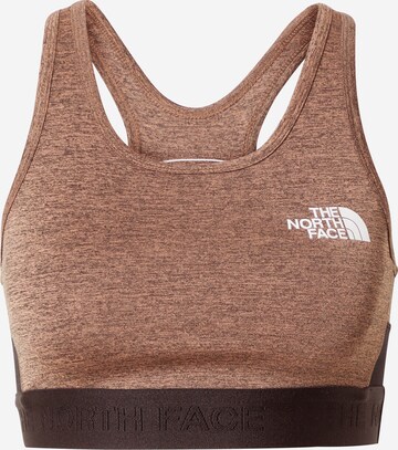 THE NORTH FACE Bralette Sports Bra in Brown: front