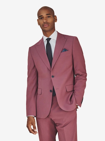 Coupe slim Veste de costume 'Motionflex' Next en rose : devant