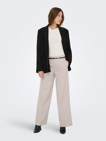 ONLY Regular Trousers 'ONLMalika' in Beige
