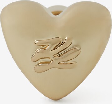 Karl Lagerfeld Náušnice 'Heart Studs' – zlatá