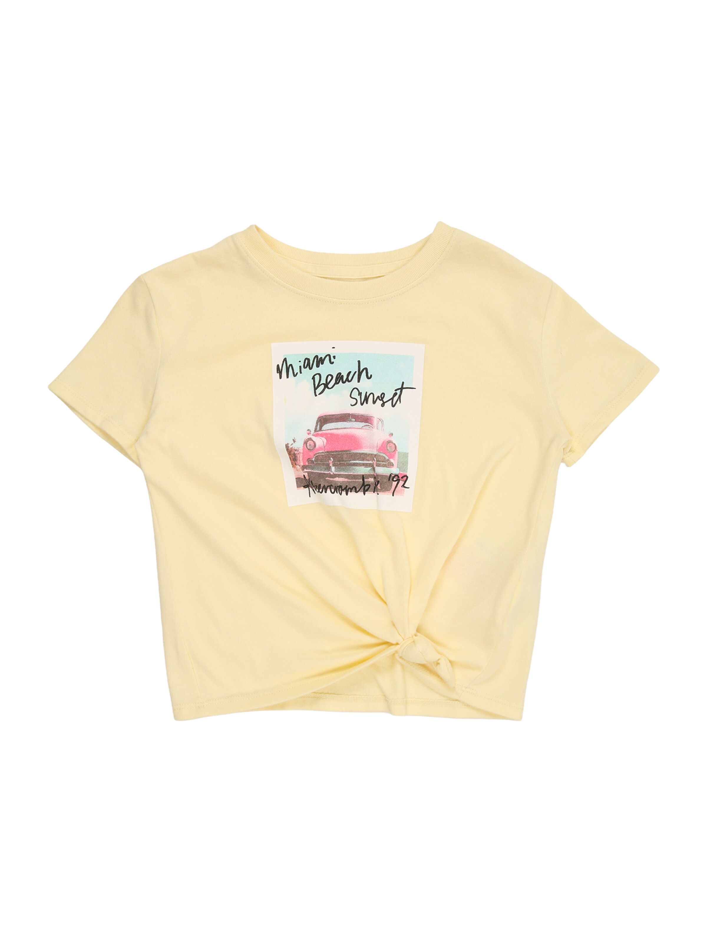 Abercrombie & Fitch Футболка 'MIAMI BEACH' в Желтый: спереди