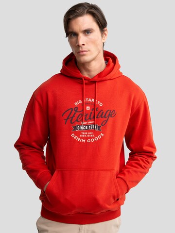 BIG STAR Sweatshirt 'Herity' in Red: front