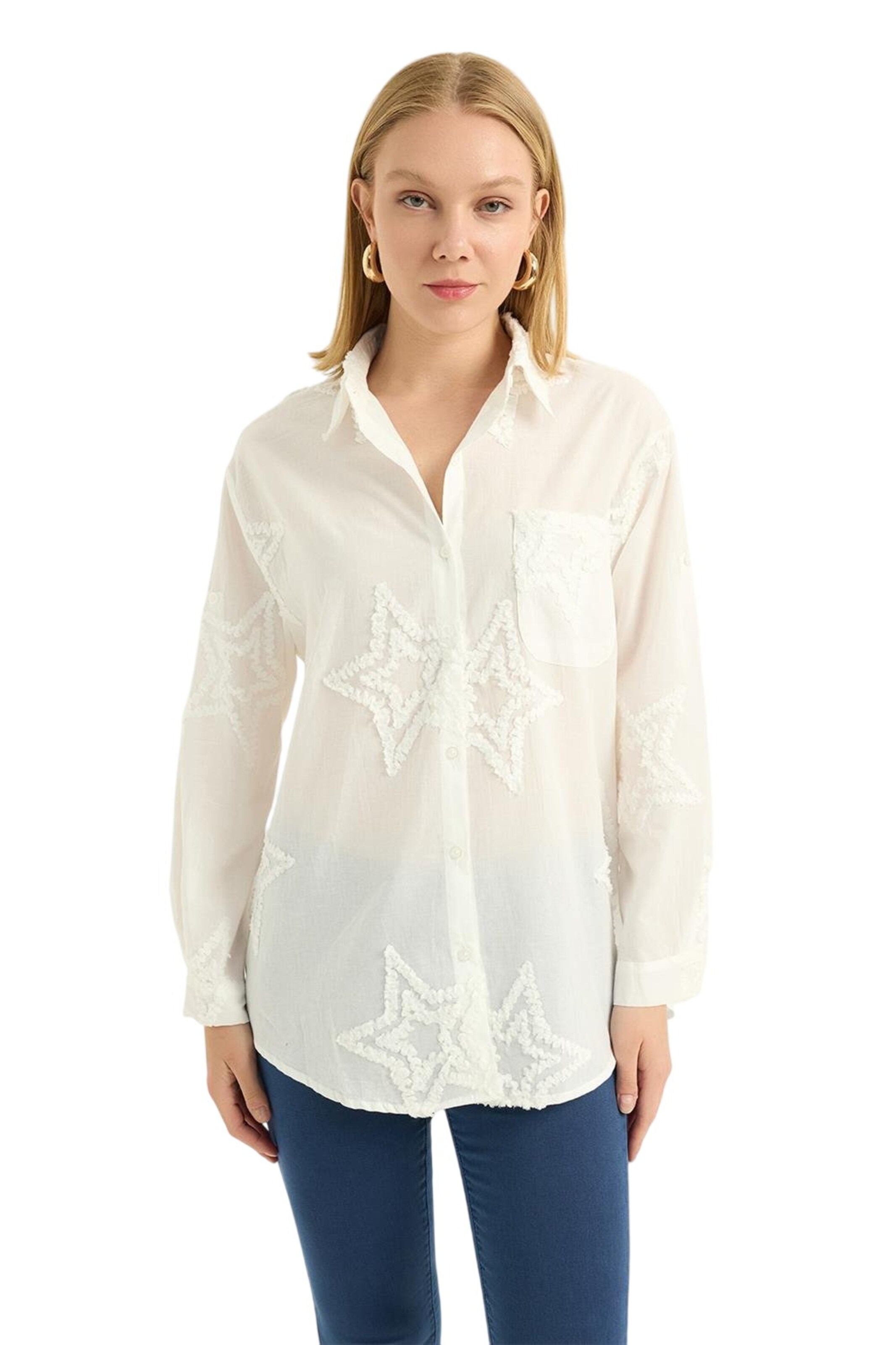 HOME STORE Blouse in White: front