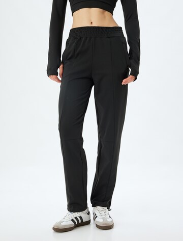 Koton Slimfit Broek in Zwart: voorkant