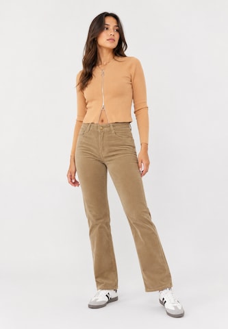 Regular Pantalon Elara en vert : devant
