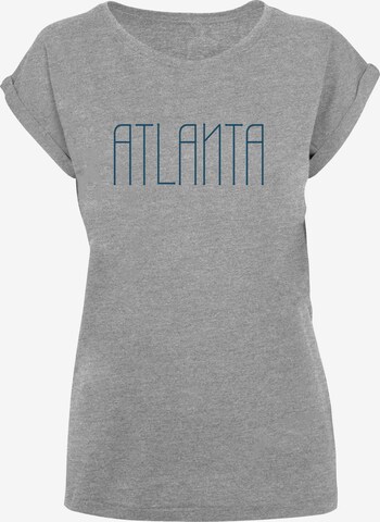 Merchcode Shirt 'Atlanta' in Grijs: voorkant