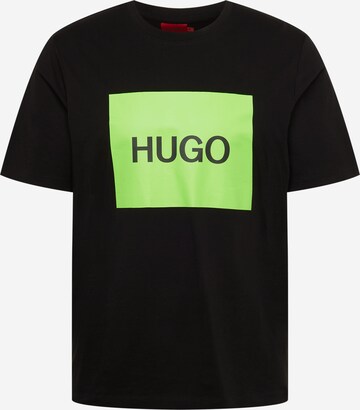 HUGO Shirt 'Dulive222' in Zwart: voorkant